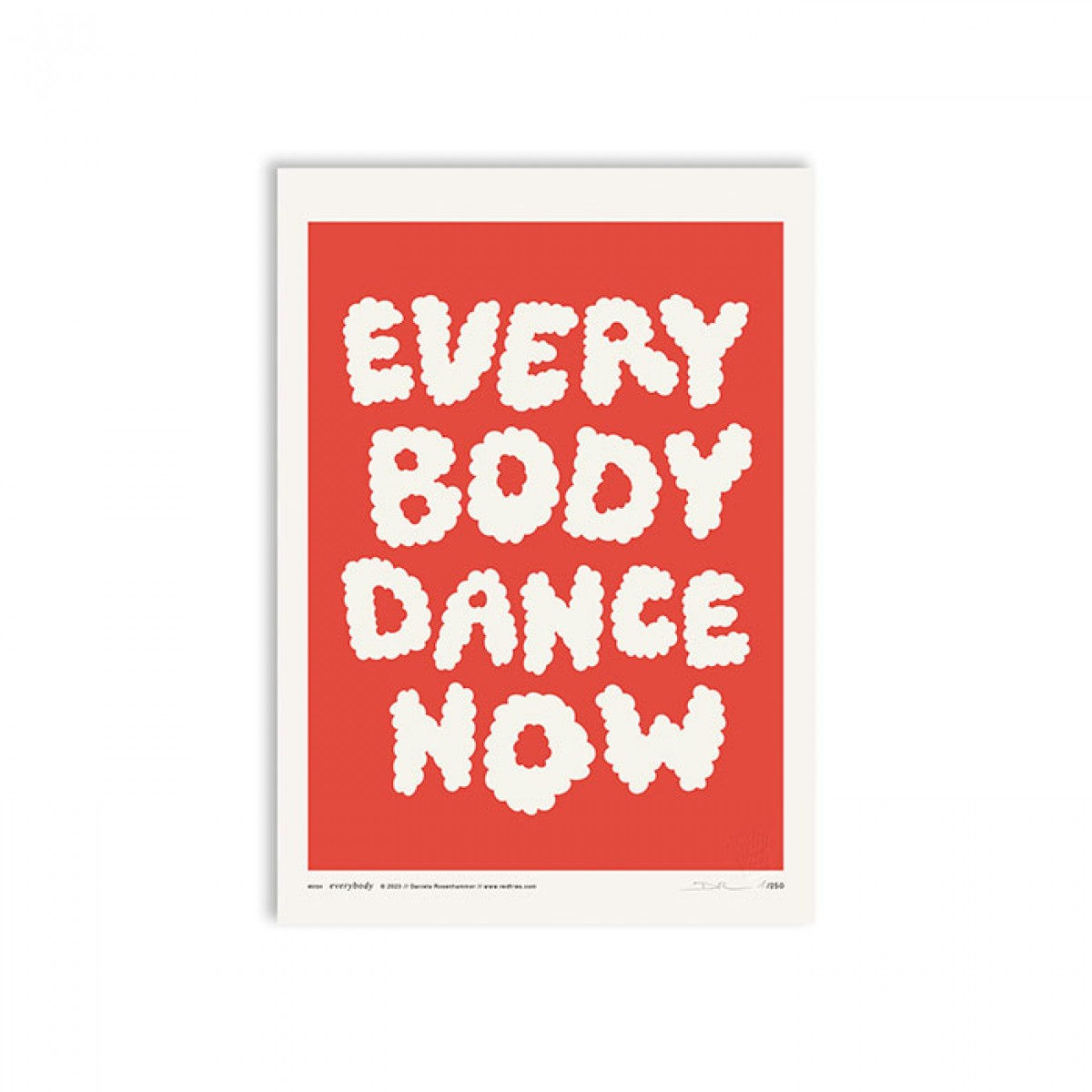 redfries everybody red – Kunstdruck DIN A4