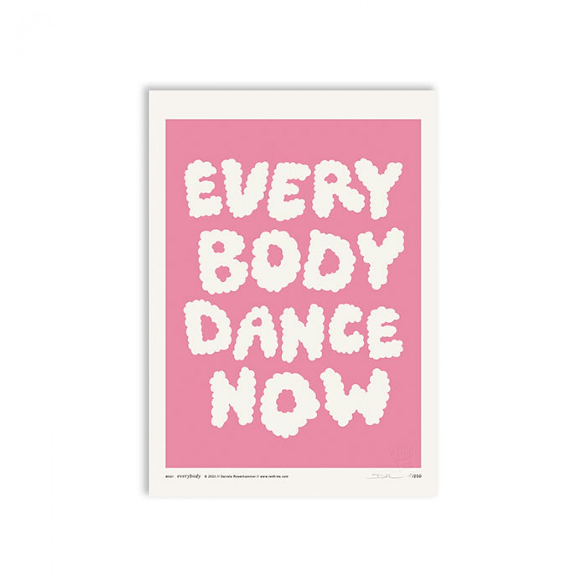 redfries everybody pink – Kunstdruck DIN A4