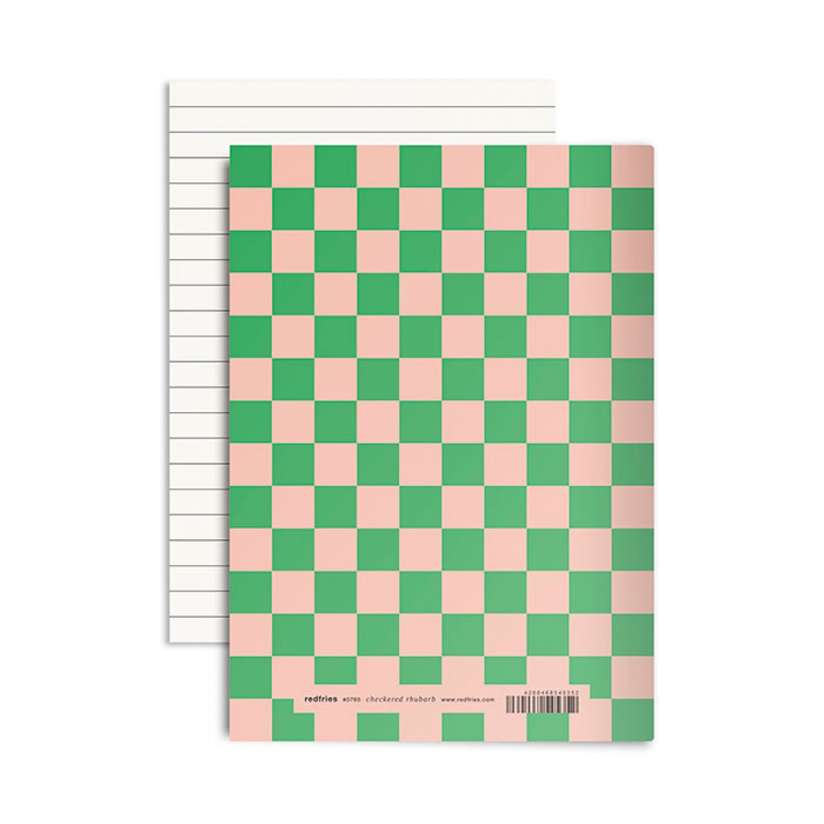 redfries checkered rhubarb – 2 Stück Notizhefte DIN A5