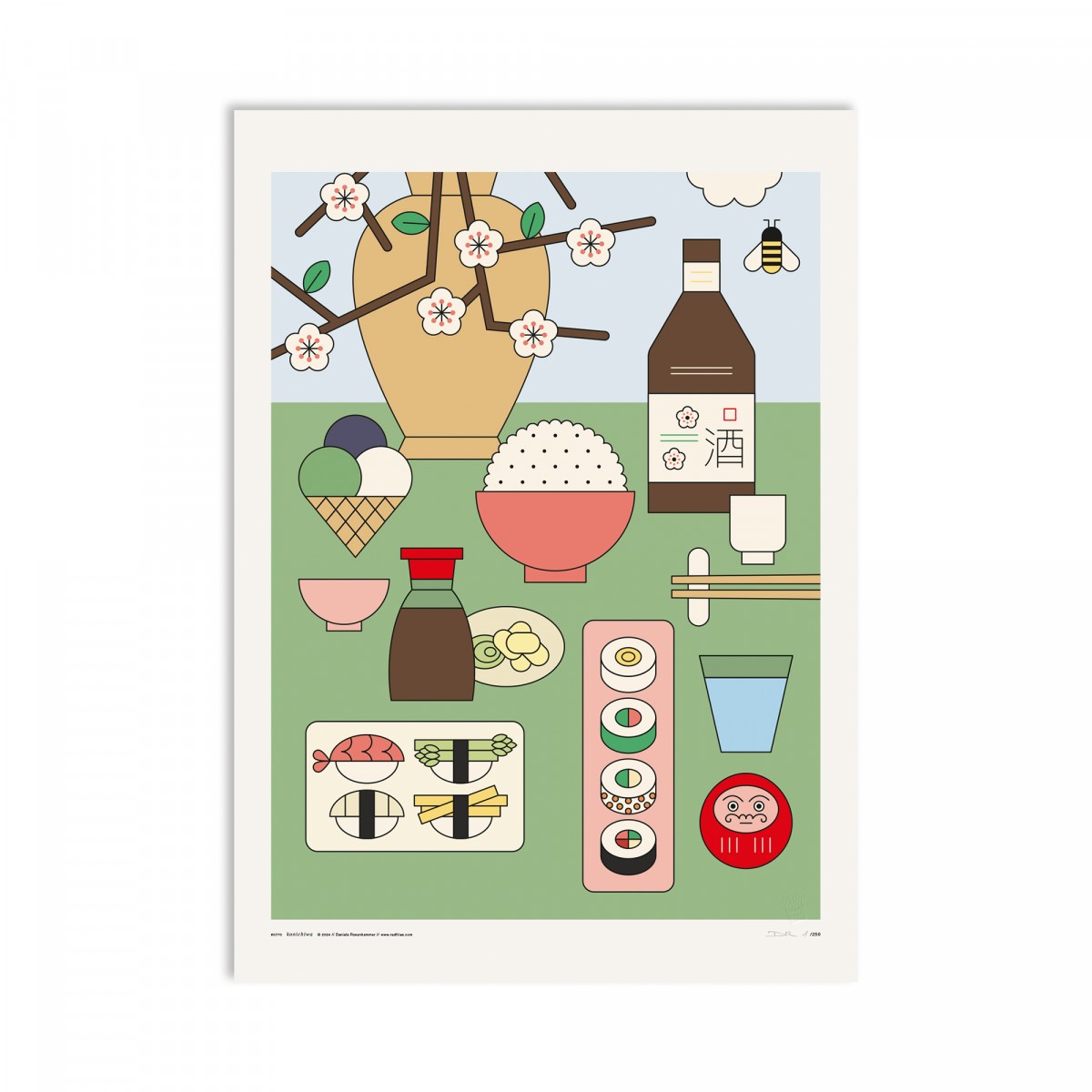 redfries konichiwa – Kunstdruck DIN B2