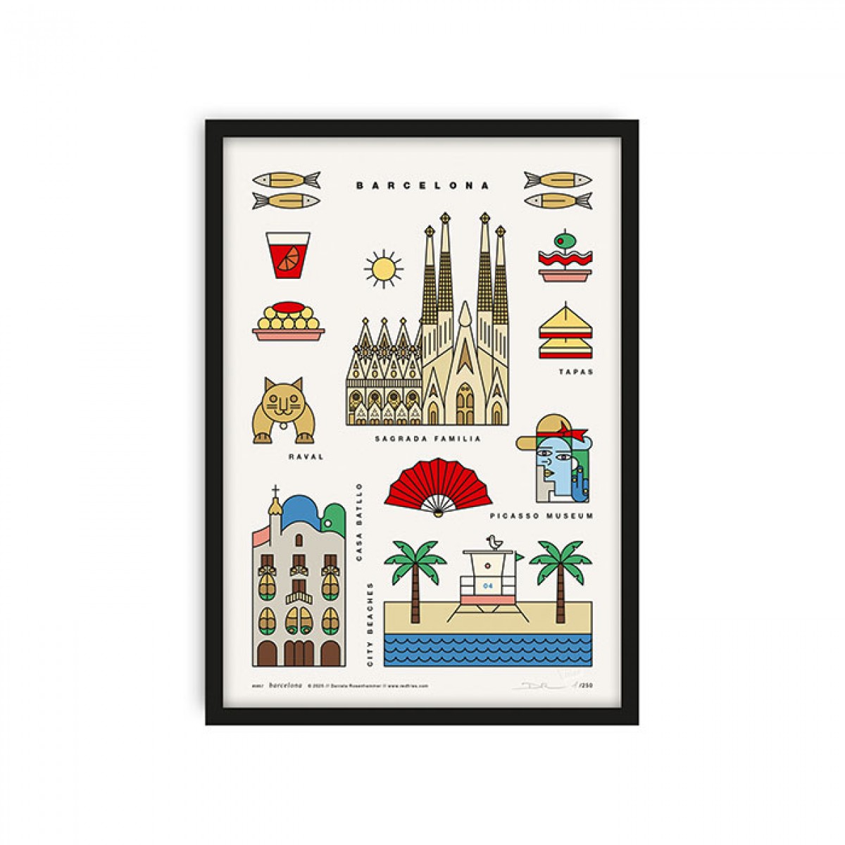 redfries barcelona a4 – Kunstdruck DIN A4