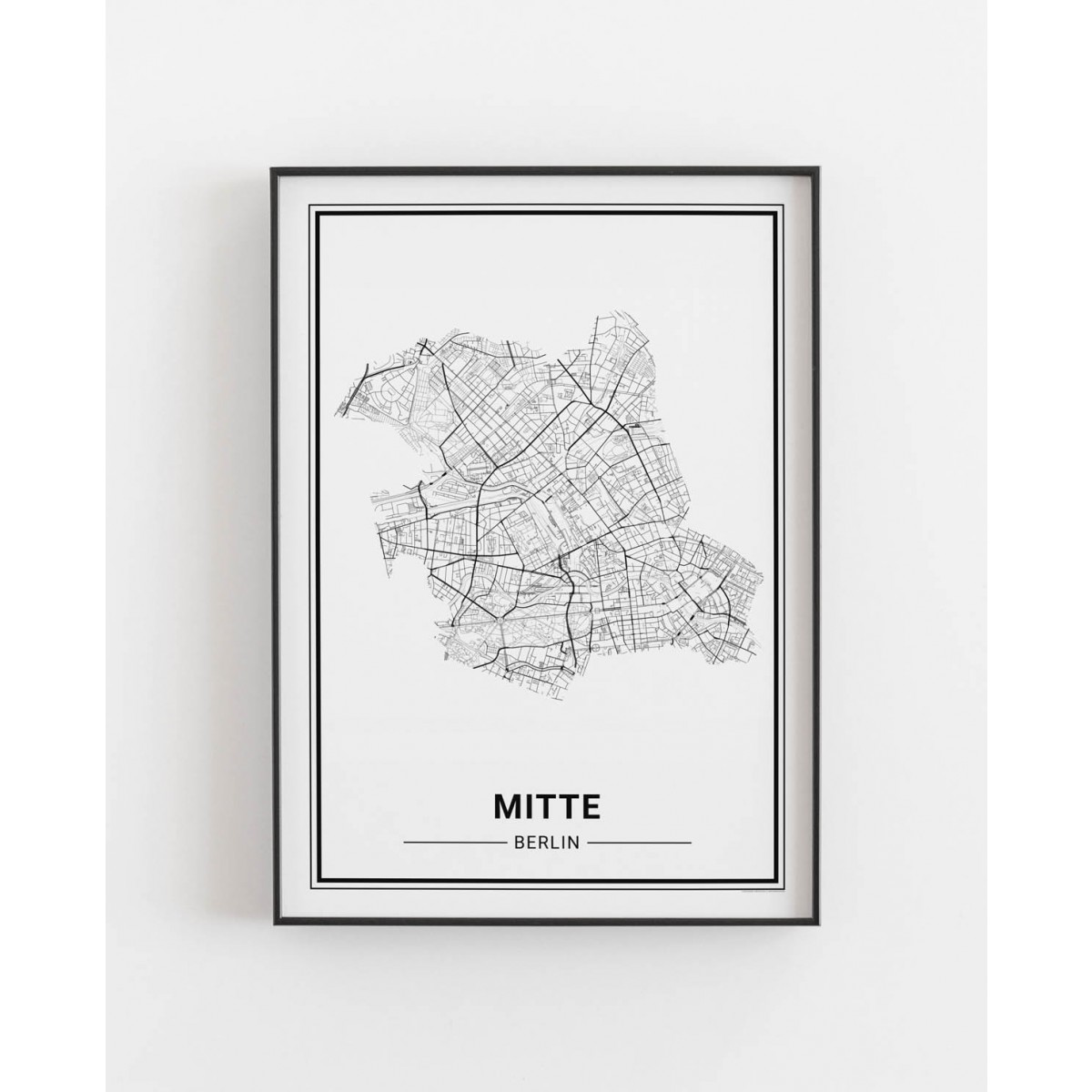 BERLIN Mitte Poster Stadtplan