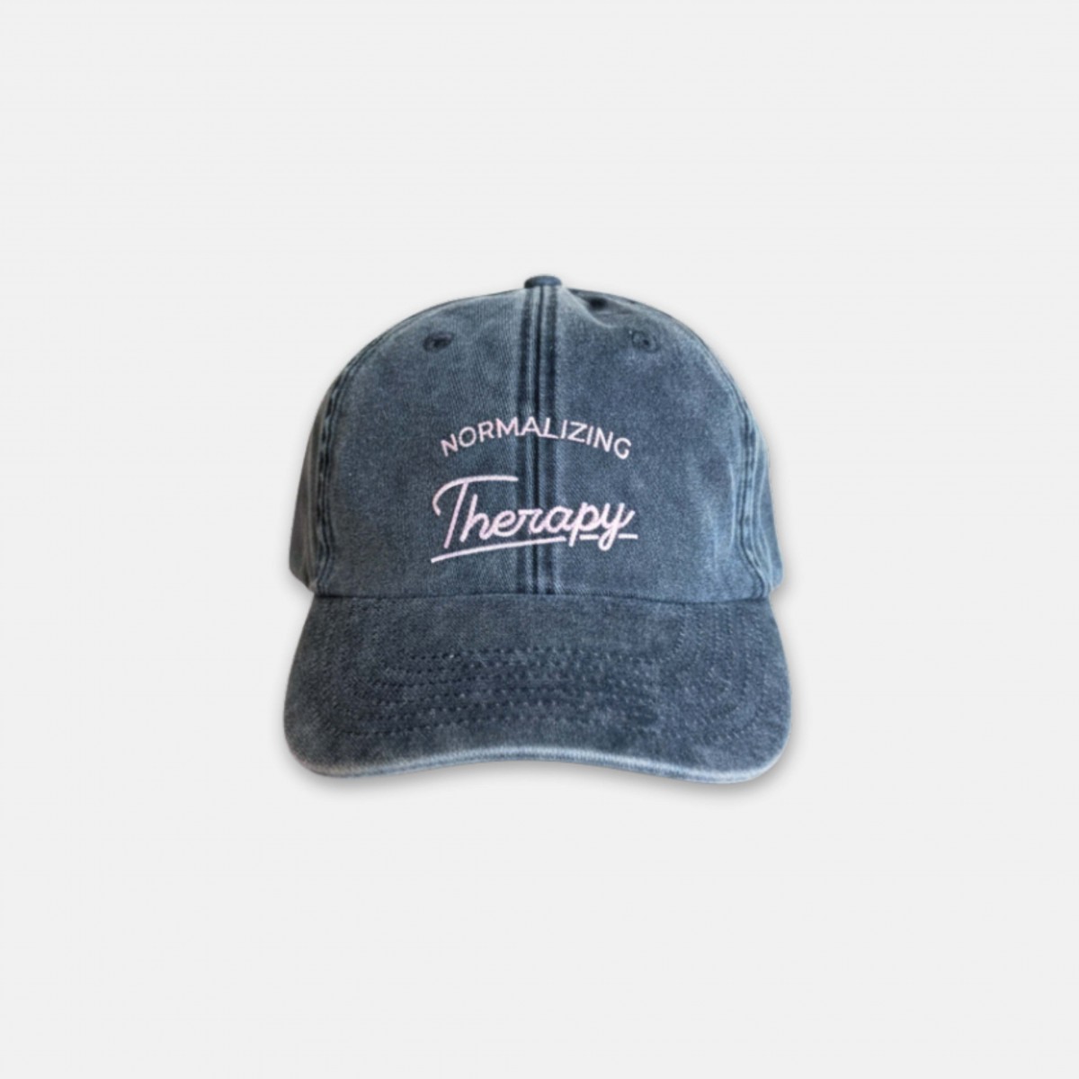 Low profile vintage black Cap  Normalizing Therapy – Brunhilda 