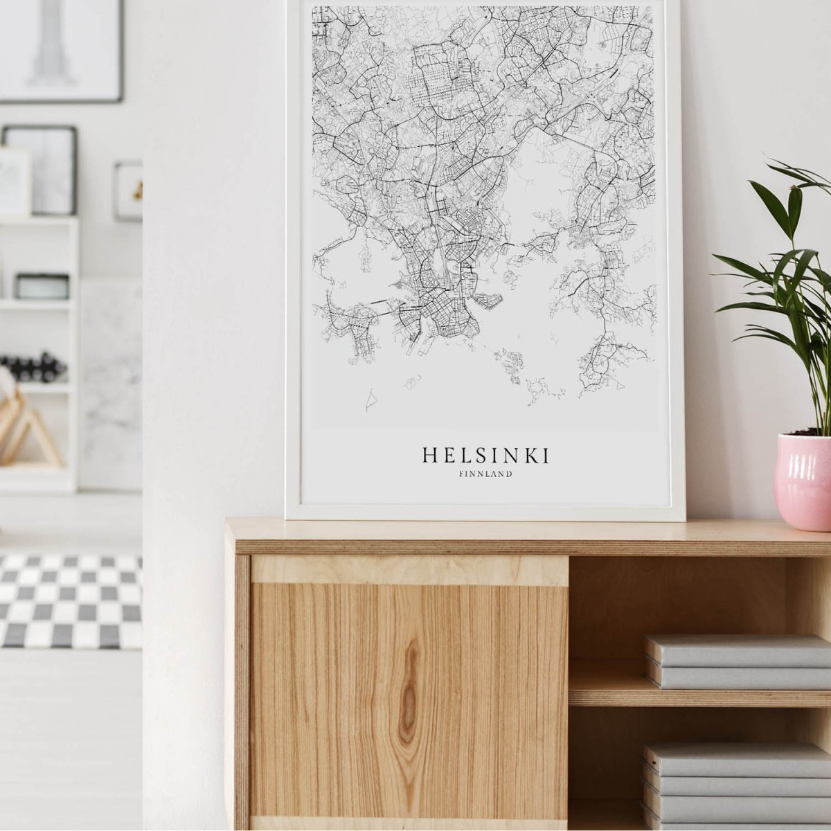 HELSINKI als hochwertiges Poster im skandinavischen Stil von Skanemarie +++ Geschenkidee