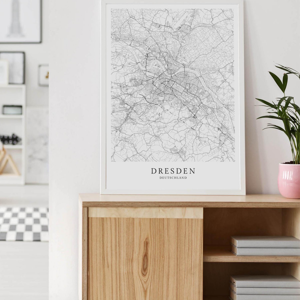 DRESDEN als hochwertiges Poster im skandinavischen Stil von Skanemarie +++ Geschenkidee