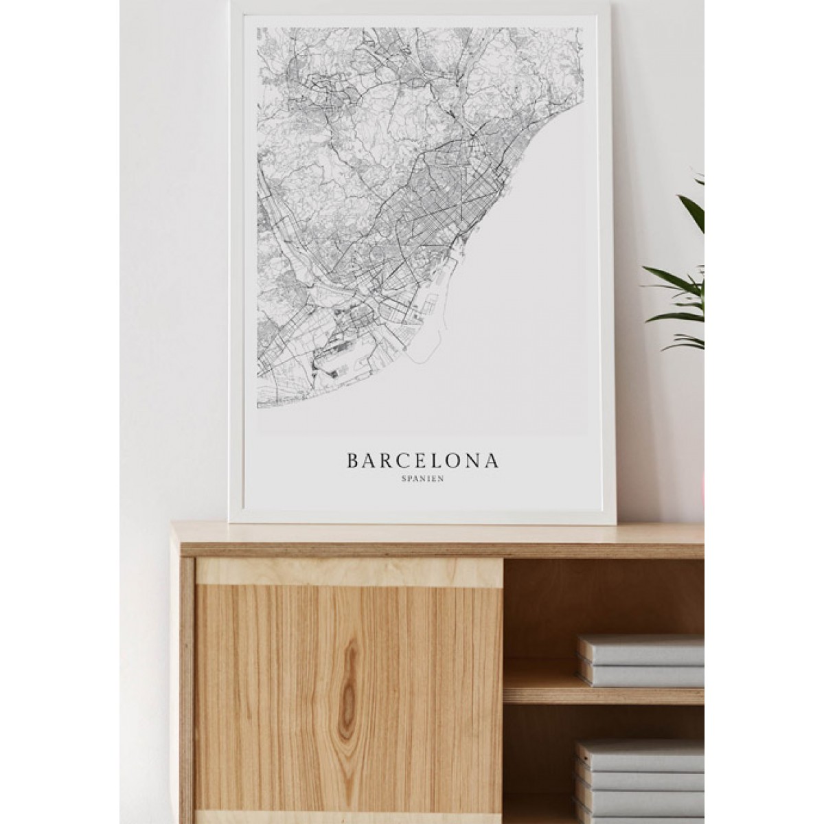 BARCELONA als hochwertiges Poster im skandinavischen Stil von Skanemarie