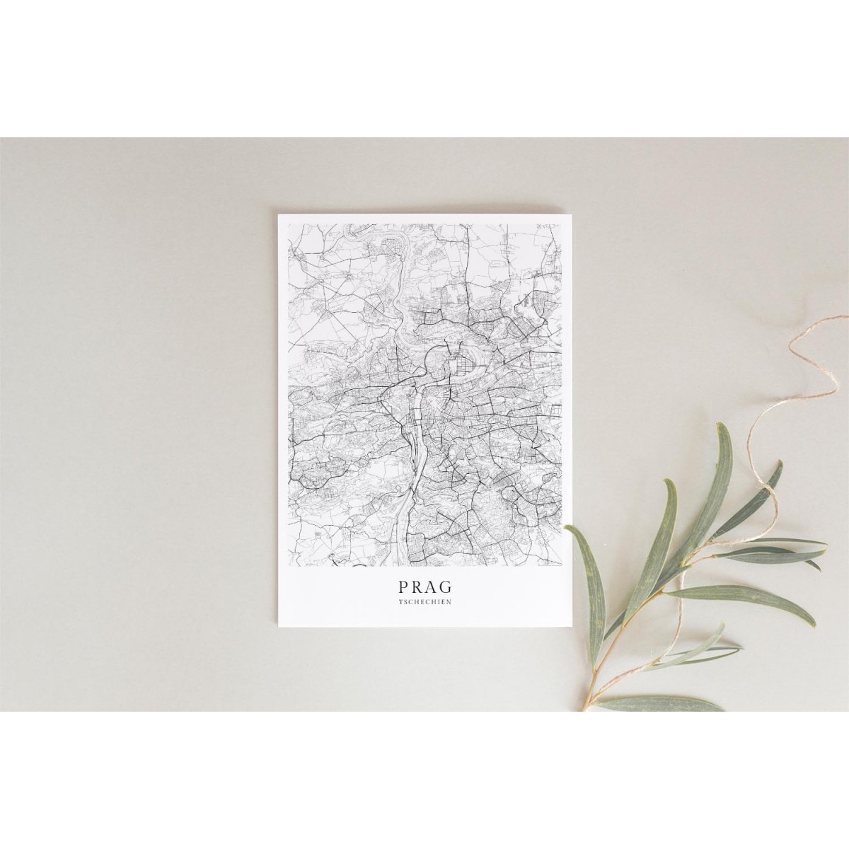 PRAG als hochwertiges Poster im skandinavischen Stil von Skanemarie
