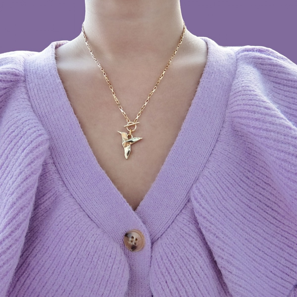 Valerie Chic - Origami 3D Kolibri Vintage Kette