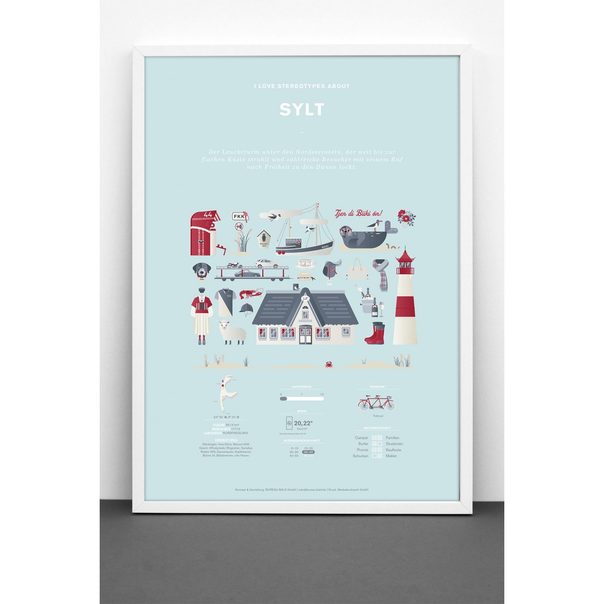 Bureau Bald Sylt Plakat (Sonderedition/limitierte Auflage)