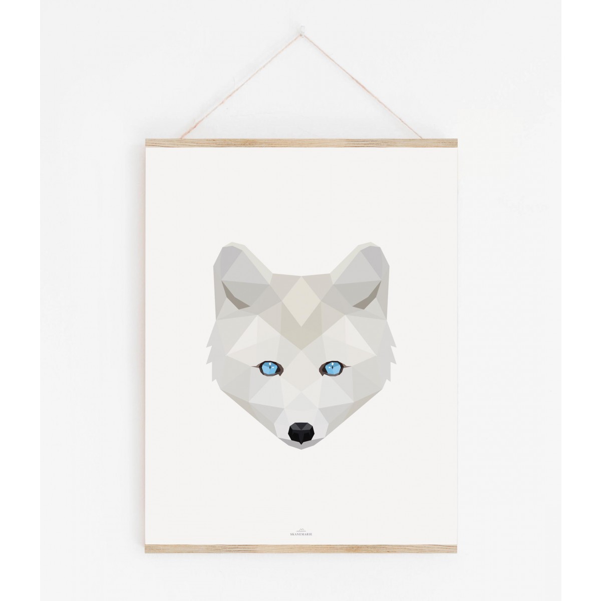 POLARFUCHS Poly Art als hochwertiger Print im minimalistischen Stil von Skanemarie +++ Geschenkidee +++ Poster, Wandbild