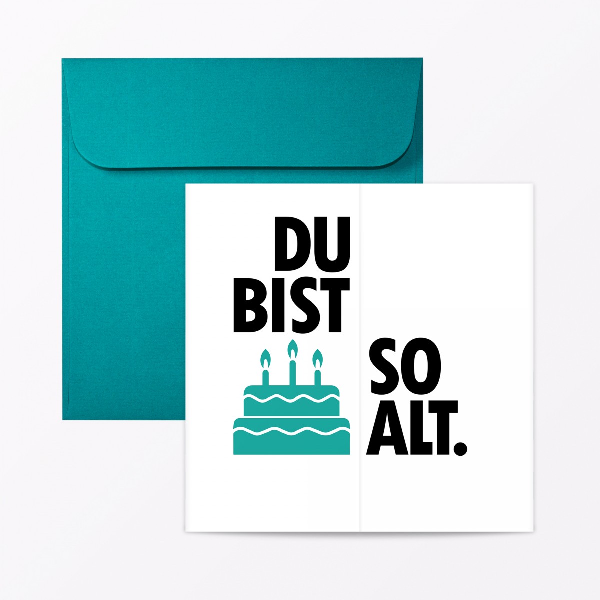 TYPOP Geburtstagskarte "Du bist so alt" Faltkarte inkl. Umschlag