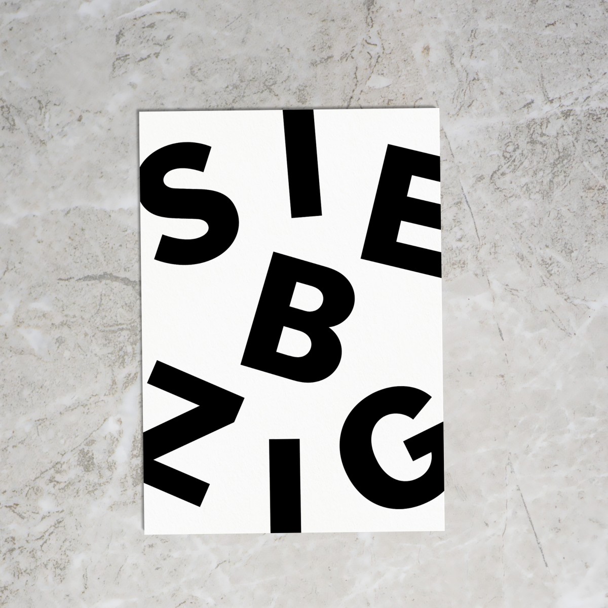 Loveisthenewblack — Postkarte "Siebzig"