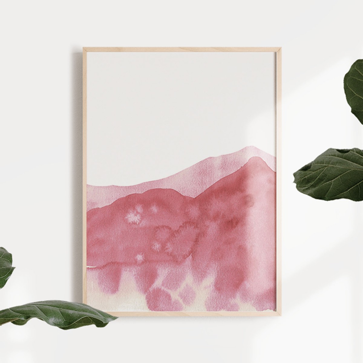 RÖDA VÅGOR Print als hochwertiger Posterdruck im skandinavischen Stil von Skanemarie +++ Geschenkidee