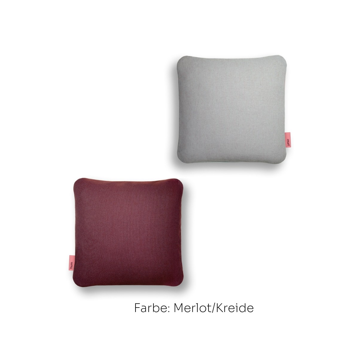hum Patio Outdoor-Kissen zweifarbig 40x40cm
