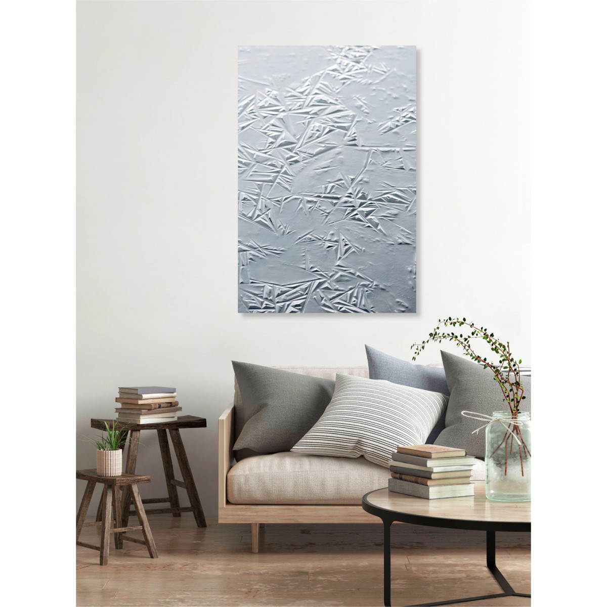 nahili ARTPRINT / POSTER "Geometric Winter" Eis Fotografie in grau - Druck (DIN A1/A3 & 50x70cm)