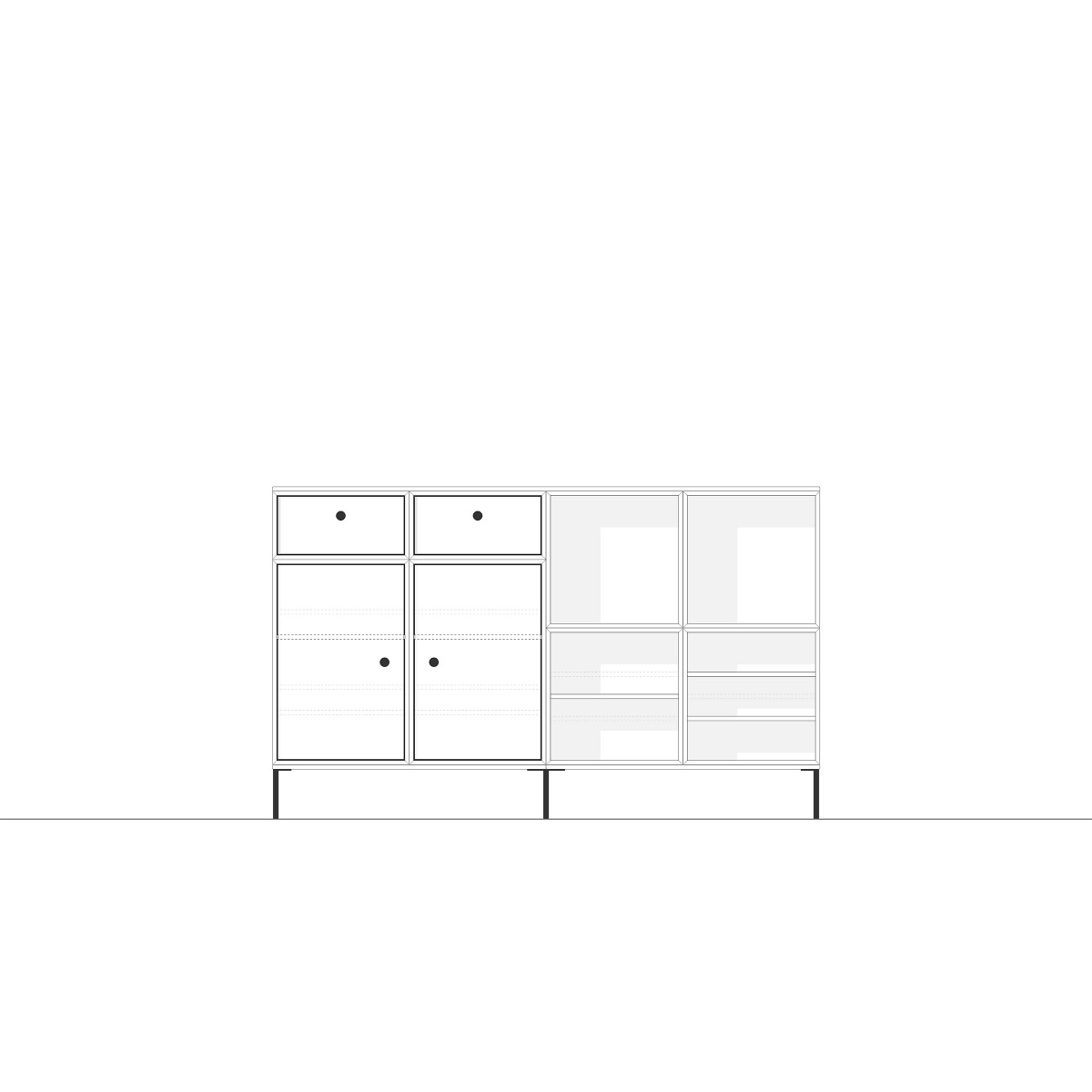 Sideboard 4 x 2 | KUBIKUS