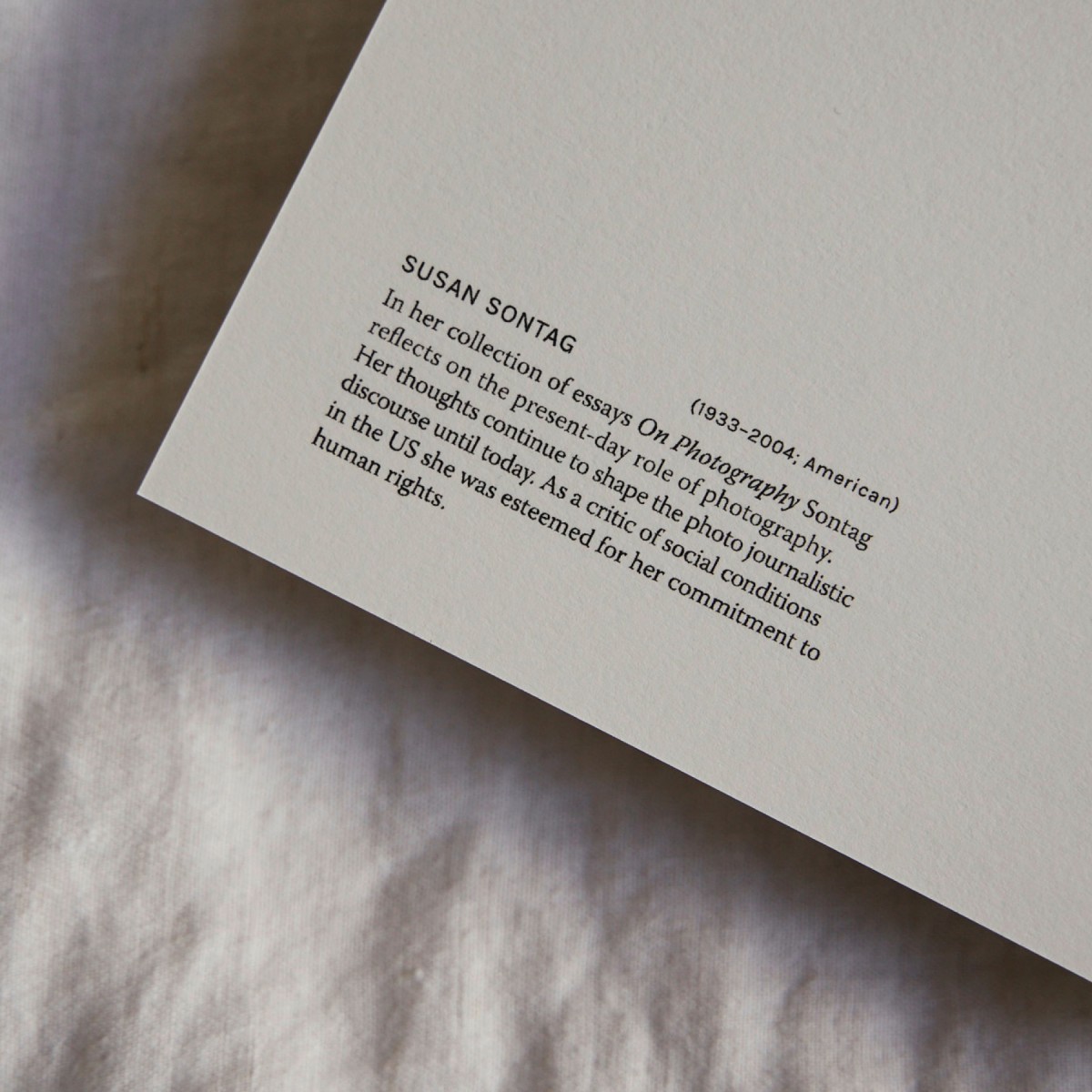 Susan Sontag – Art Print – Inspiring women in history Edition