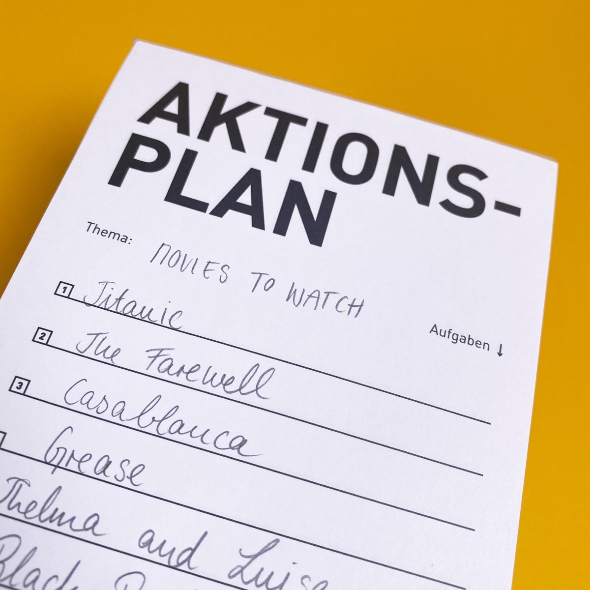 AKTIONSPLAN / Notiz Block / 2er-Set