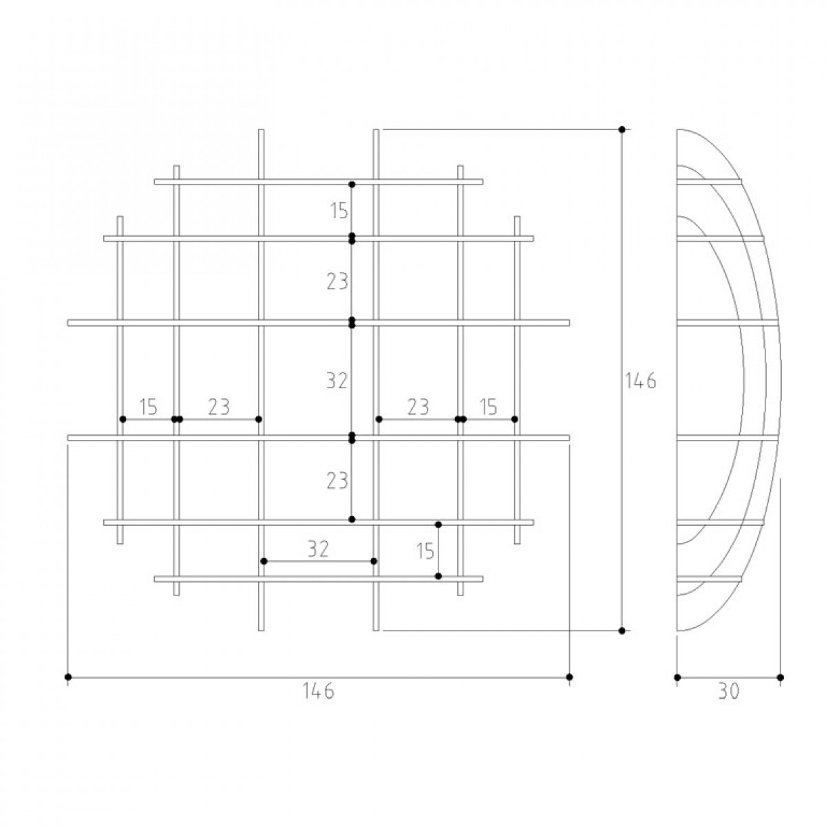 ellips design Wandregal Big Jim 150