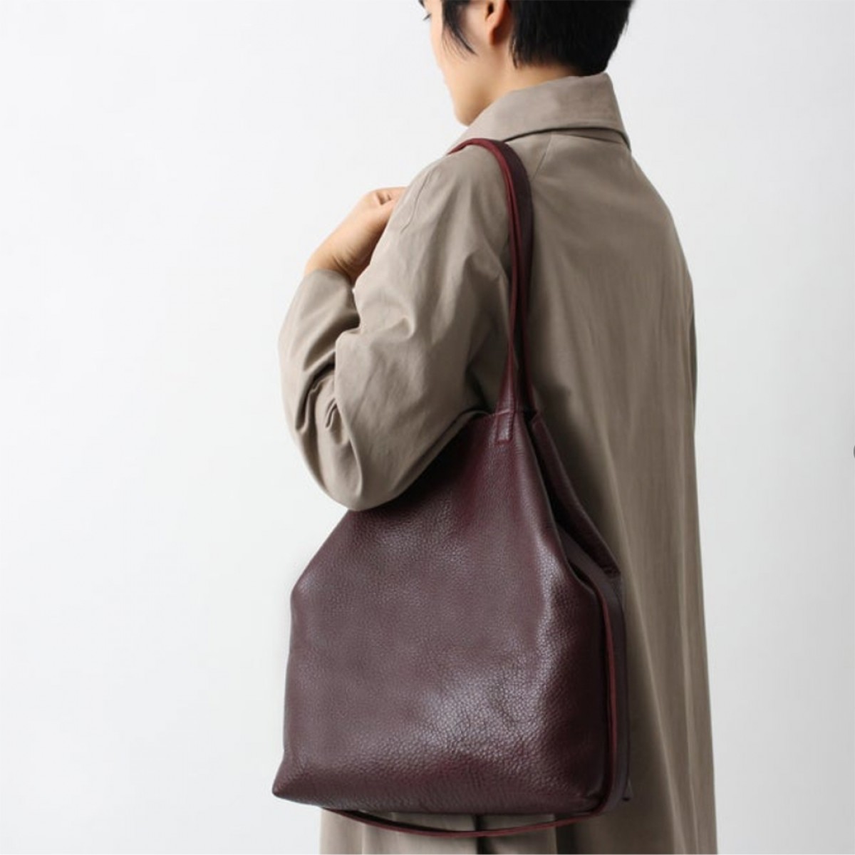 alexbender Multifunktionale Tasche echt Leder Bordeaux