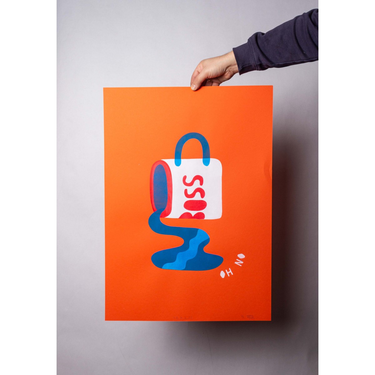 Martin Krusche - Schablonendruck »Boss« 50x70cm