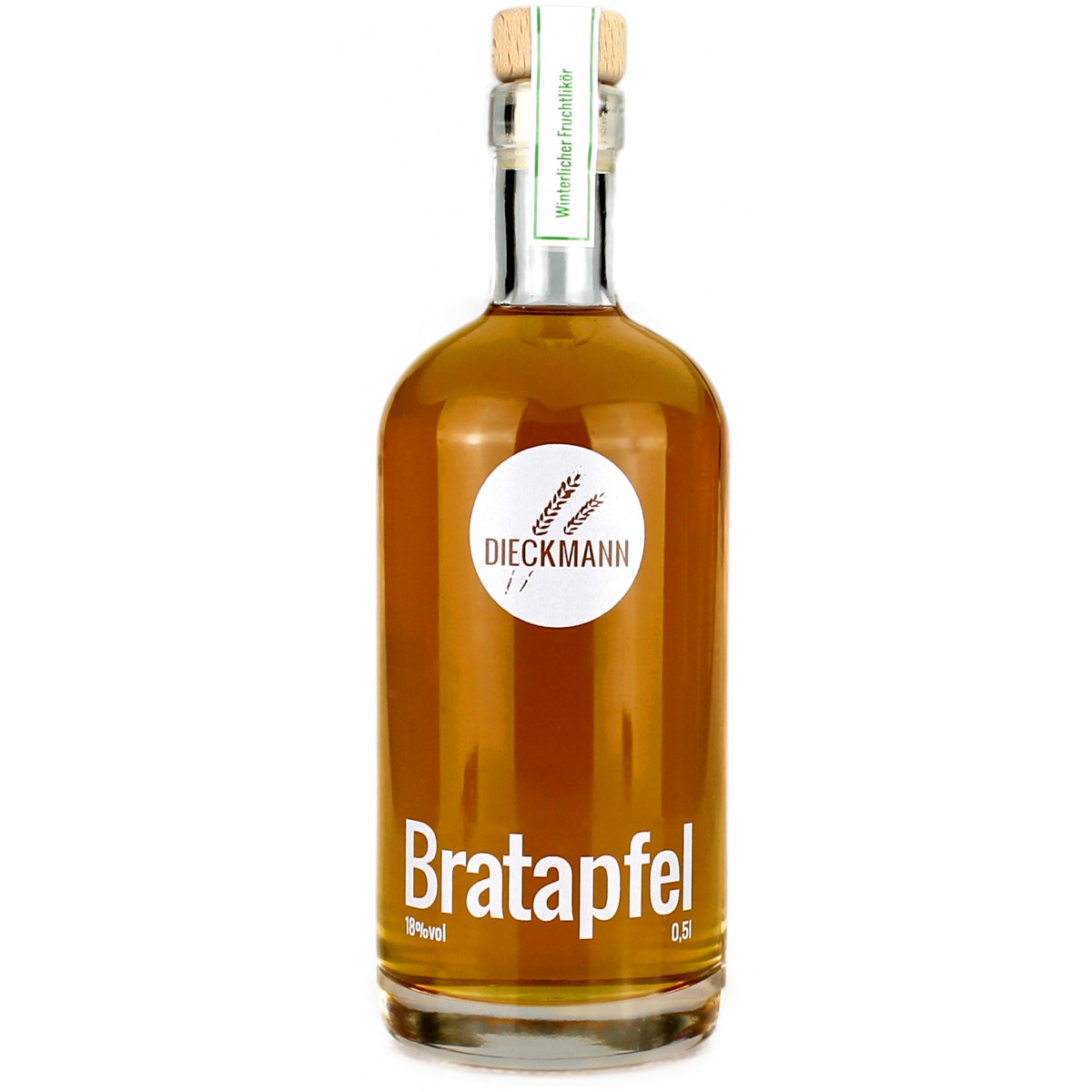 Weizenbrennerei & Likörmanufaktur Dieckmann Bratapfel - Fruchtlikör, LIKÖR, 18 % vol. 0,5l