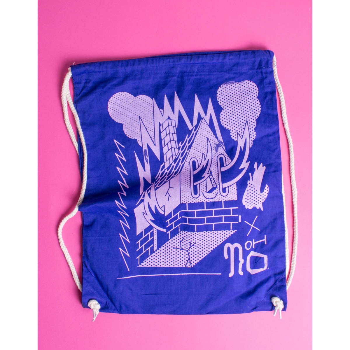 Martin Krusche - Sportbeutel »Burning House« Blue