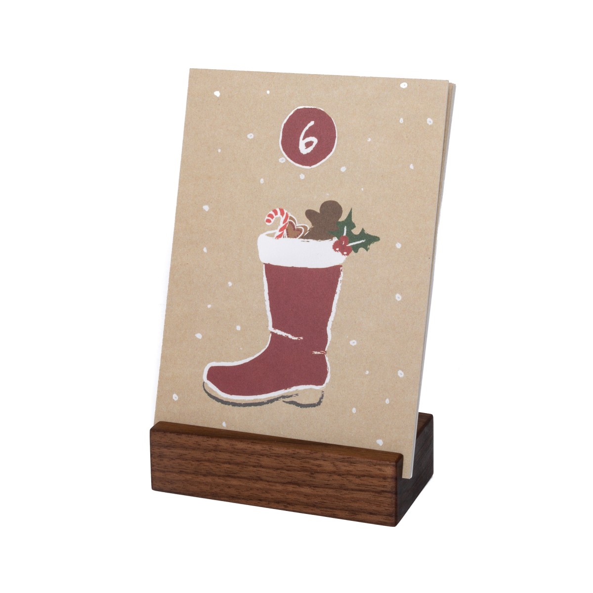 klotzaufklotz Adventskalender mit Karten Nussbaum
