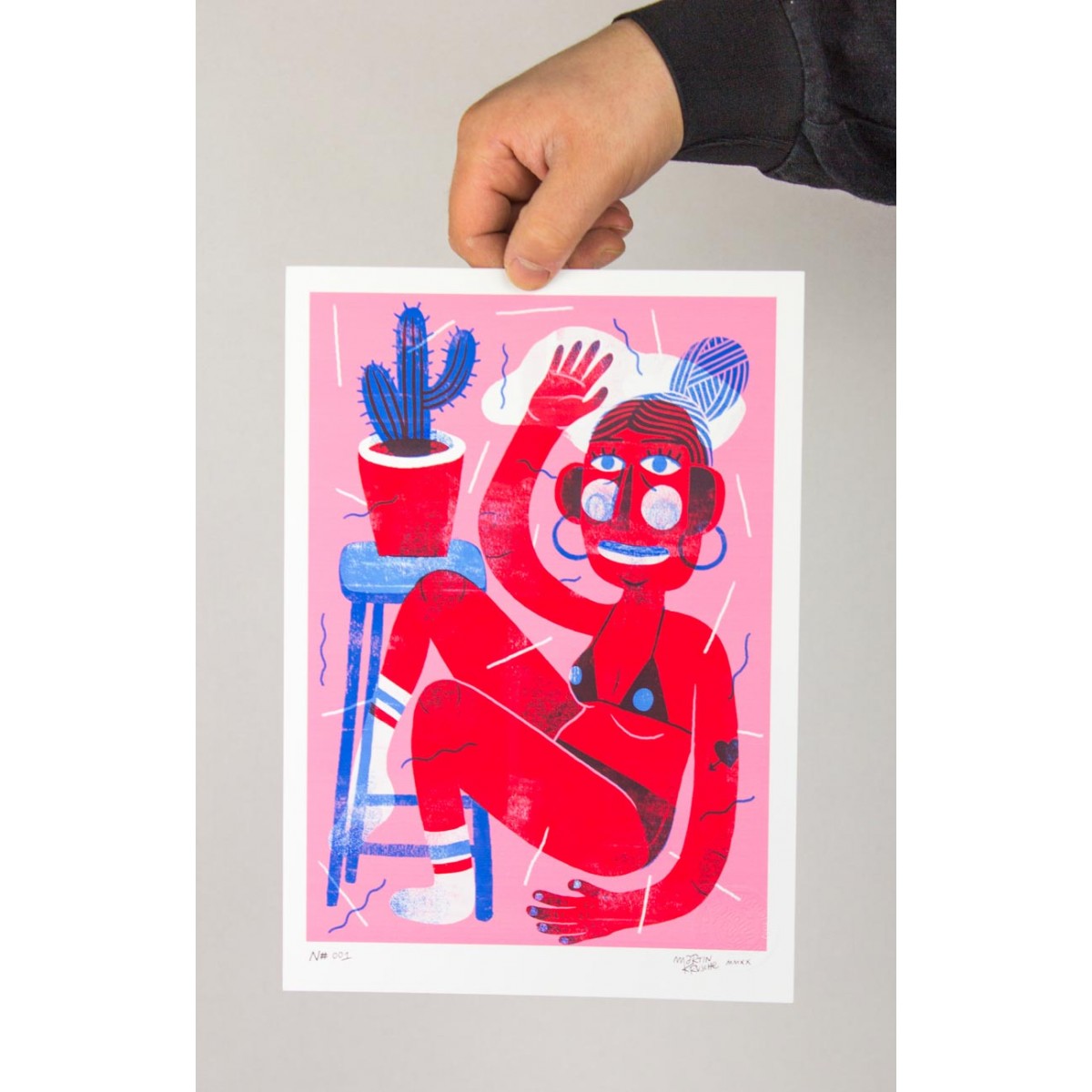 Martin Krusche - Fineartprint »Cactus Woman« DIN A4