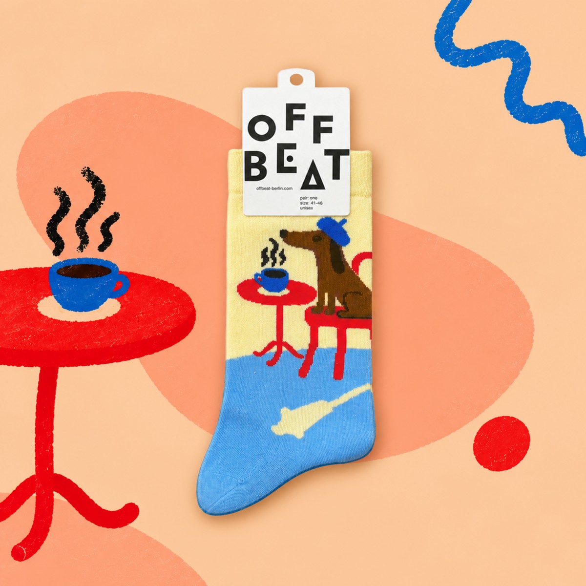 Café Dog Socken von Offbeat