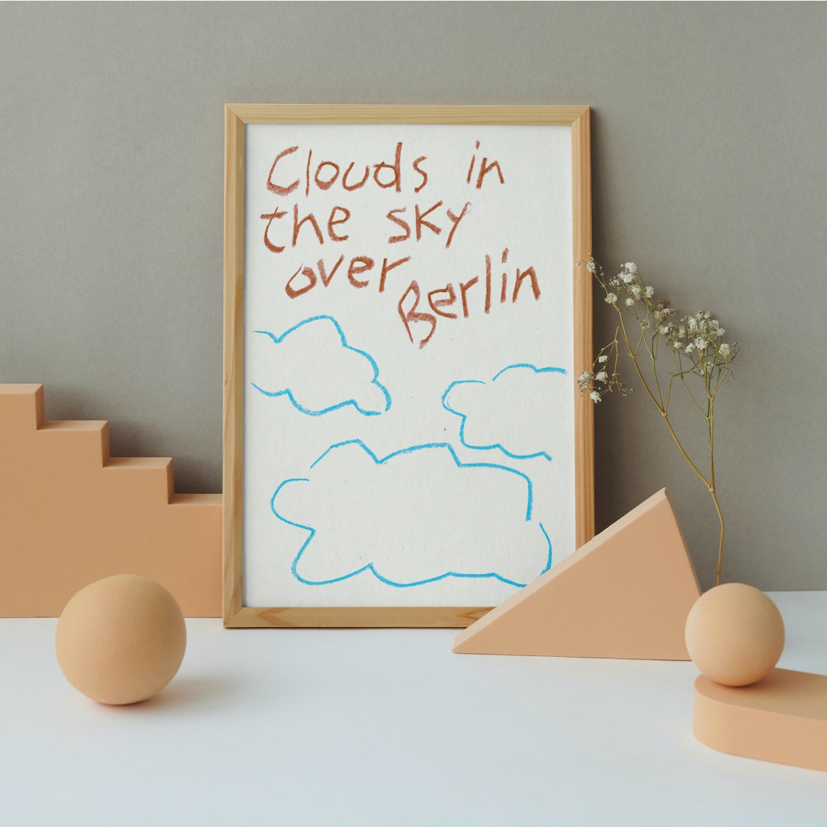 Clouds in the sky over Berlin – Print von Lavanda Posters