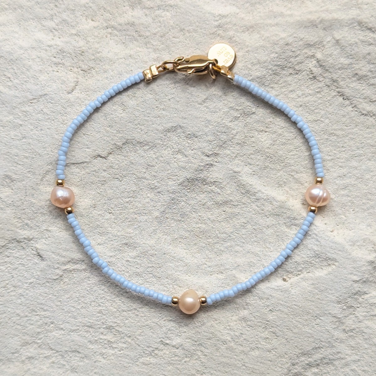 DIY-Set Armband mit Süßwasserperlen I wasserfest & plastikfrei I ever so tiny