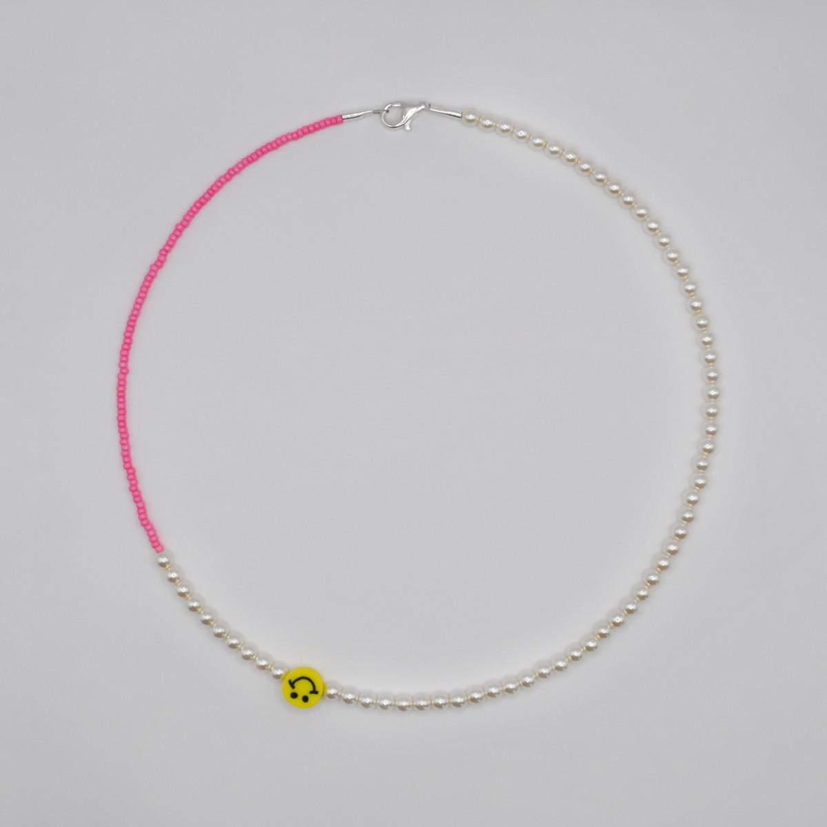 »LuvLuv« SMILEY-Kette in Rosa von pinapina