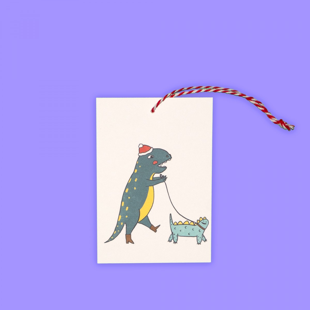 The Naughty District - »Geschenkanhänger mit Dinos und Tieren für Weihnachtsgeschenke«