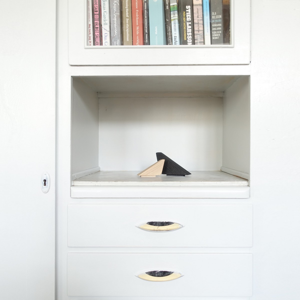 Einfachdesign, Deko, Holz Vögel Eiche schwarz, 2 Stück