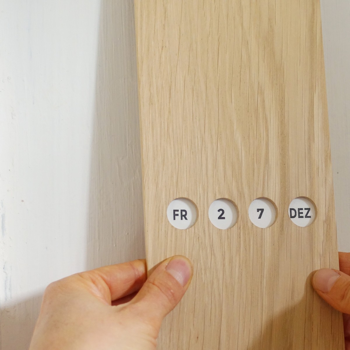 EINFACHDESIGN, Kalender, Ewiger Kalender, Holzkalender, Eiche massiv