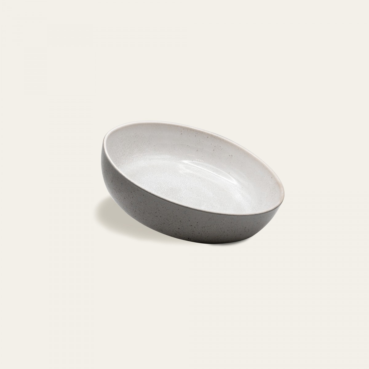 Handgemachte Steingut Schale Ddoria - Granit Grau - EDDA stoneware