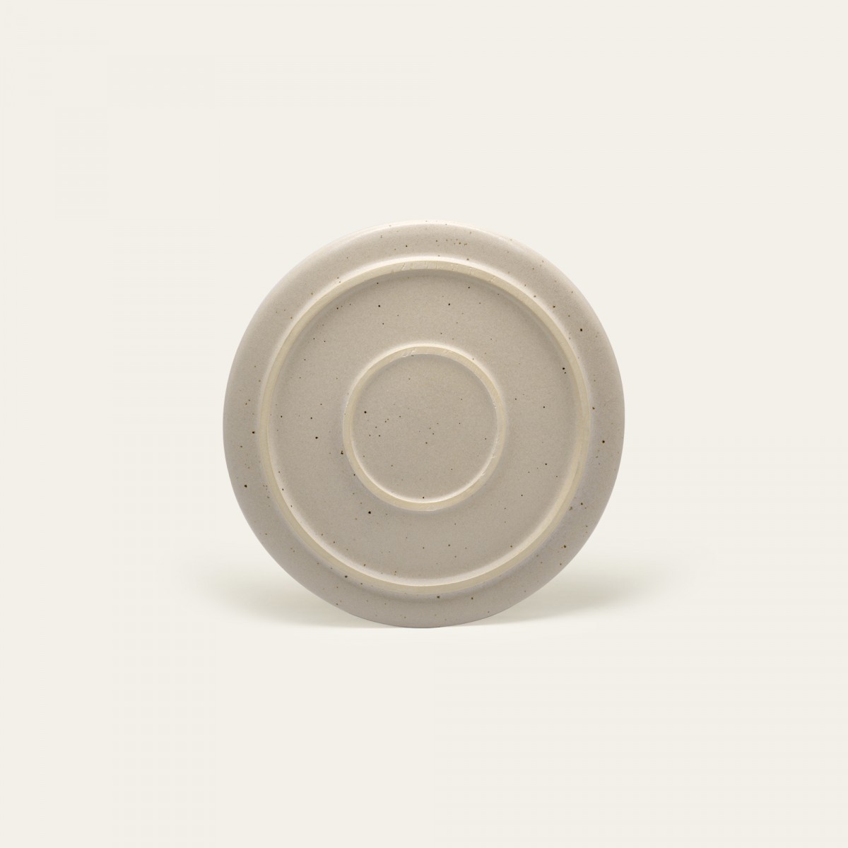 Handgemachter Steingut Teller Eelina klein - Cappuccino Beige - EDDA stoneware