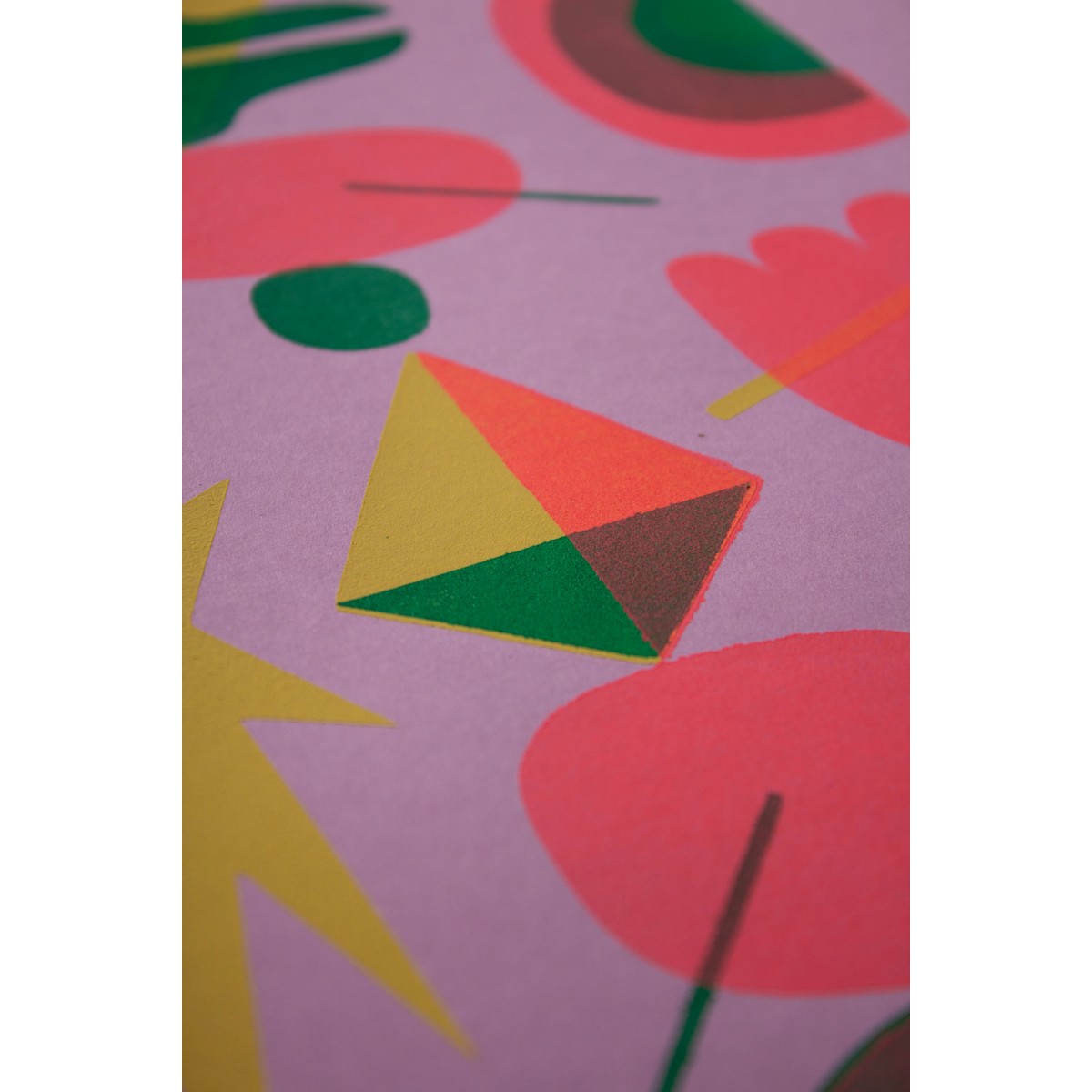 Martin Krusche - Schablonendruck »Farbiger Turm«, 21x29,7cm