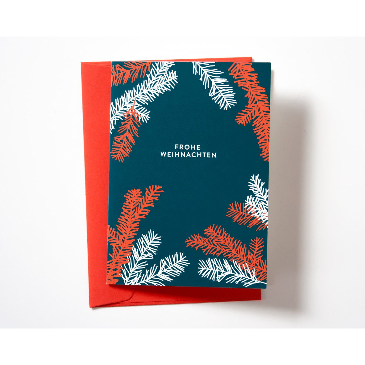 Weihnachtskarte Tannenzweige // Papaya paper products