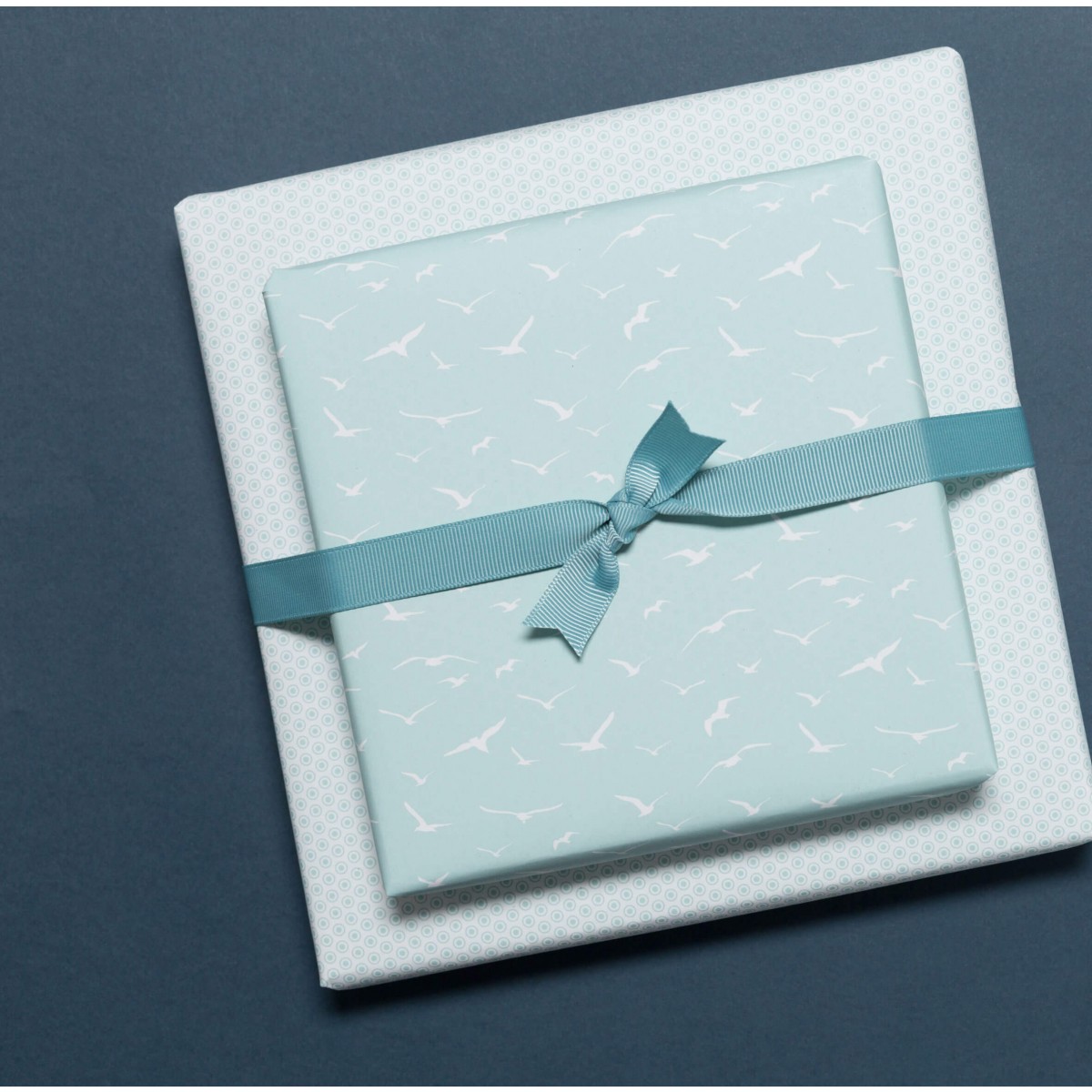 Mint Geschenkpapier "Möwen" - 5 Bogen
