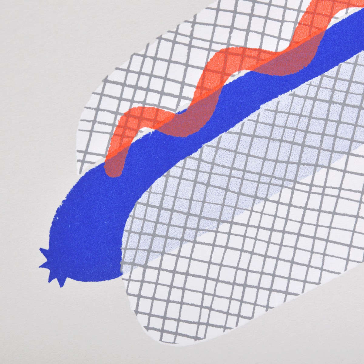 Siebdruck »Hot Dog« (DIN A4) / fidu—fine paper goods
