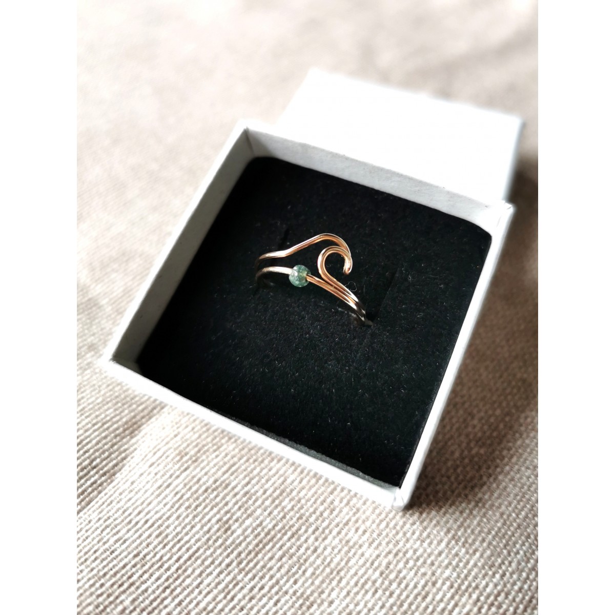 Schmuckset in Roségold mit grünem Kyanit I zeitlose Eleganz I Schmuck für jeden Tag I KIZZU Schmuck Manufaktur 
