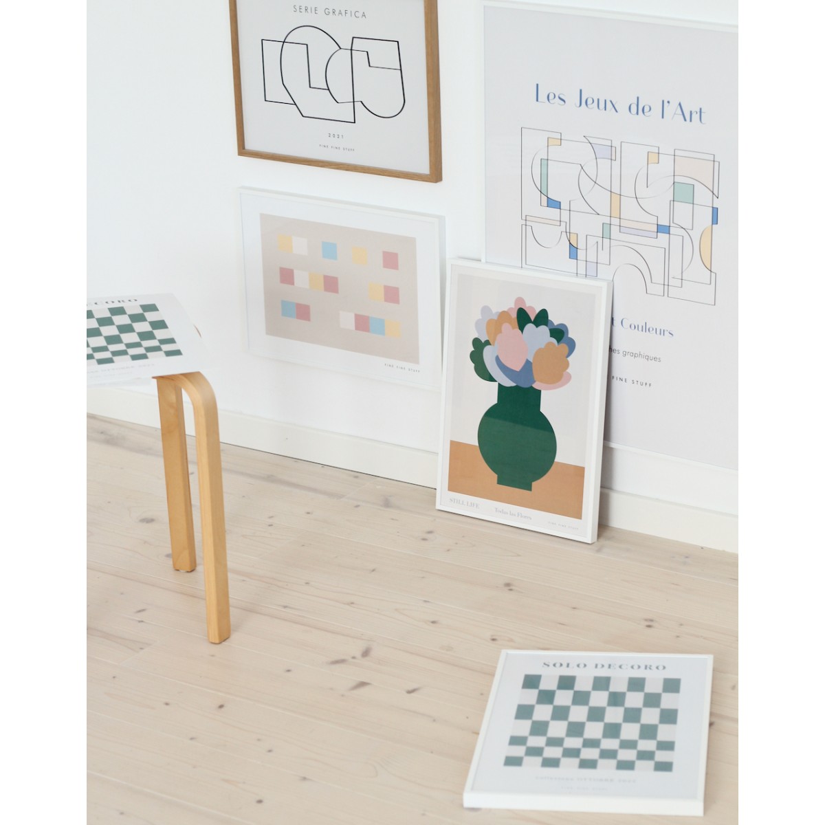 FINE FINE STUFF - Still Life - Poster - Grüne Vase