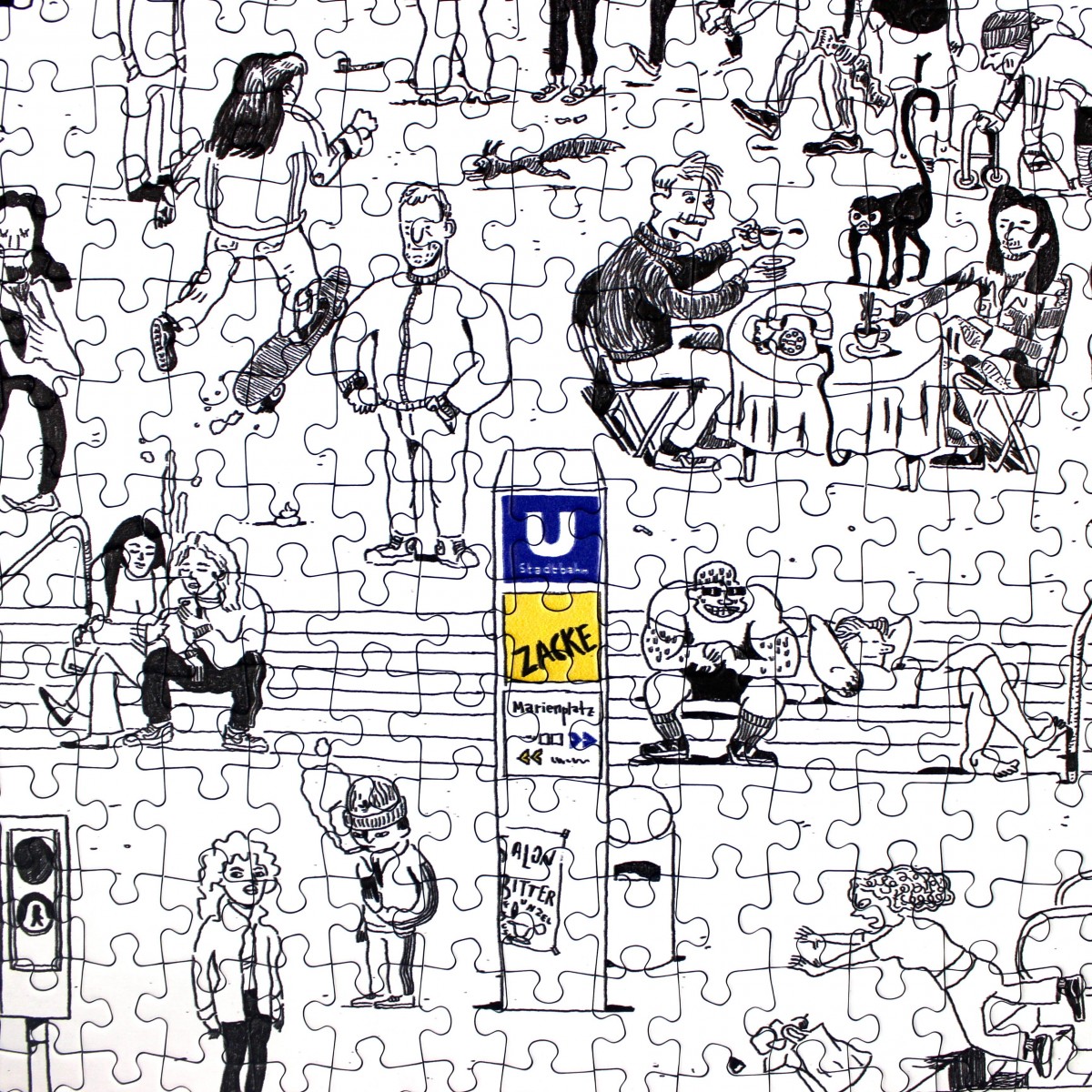 Das Puzzle Kollektiv - Puzzle "Marienplatz" 1000 Teile