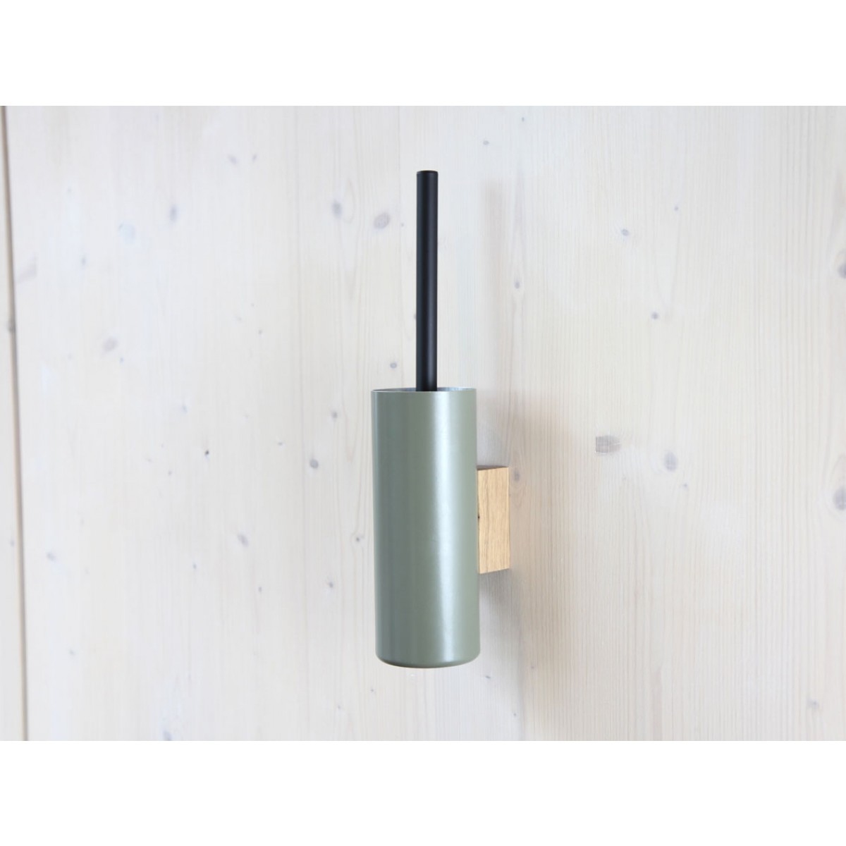 Wandhalter Toilettenbuerste mit Griff in schwarz