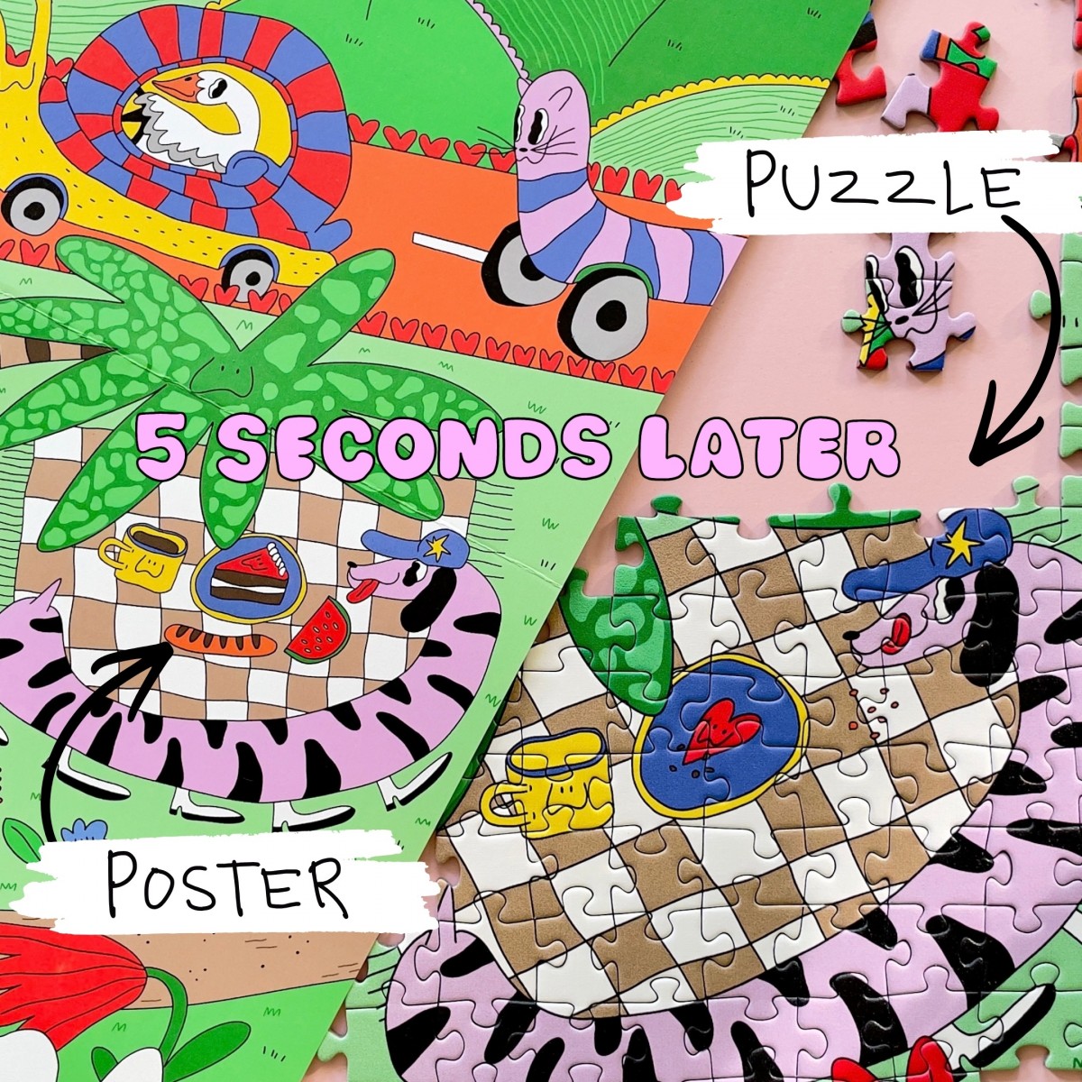 Das Puzzle Kollektiv - Puzzle "5 SECONDS LATER" 1000 Teile