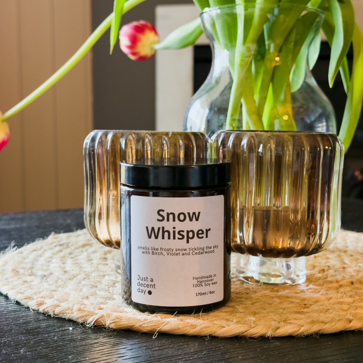 Snow Whisper - Duftkerze - Handmade - Sojawachs - Just a decent day