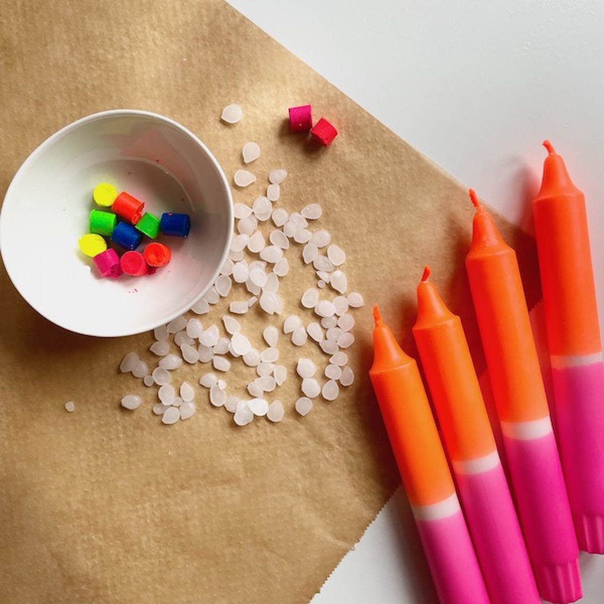 Hej Candles x Dip Dye Kerzen DIY-Box (Neon)