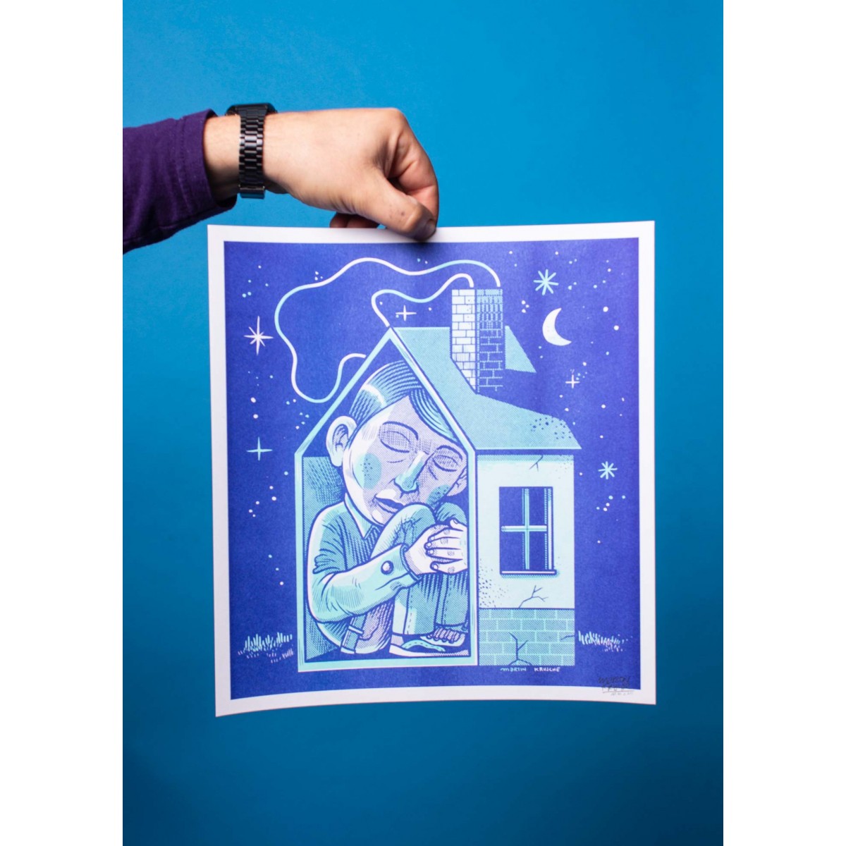 Martin Krusche - Risographie »Isolation« 29,7x32cm